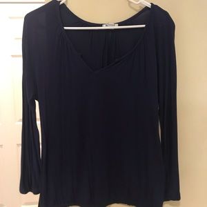 Dressy Navy Blue Top
